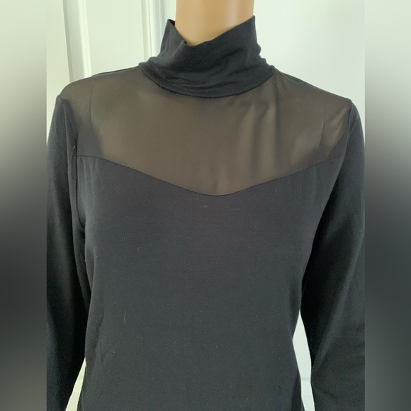 By Anthropologie Sheer Turtleneck Top - Picture 9 of 16